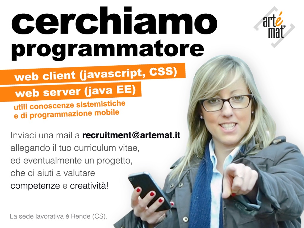 AAA CERCASI PROGRAMMATORE!